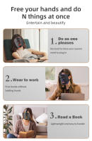 Máscara Facial LED De 7 Colores Con 80 Piezas De Silicona Suave Flexible Terapia Photon Para Acné Y Control De Grasa Mejora La Reparación Celular - details 8