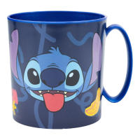 Taza Infantil Stitch Microondas Plástico Lilo & Stitch 350ml Disney Stor - details 1