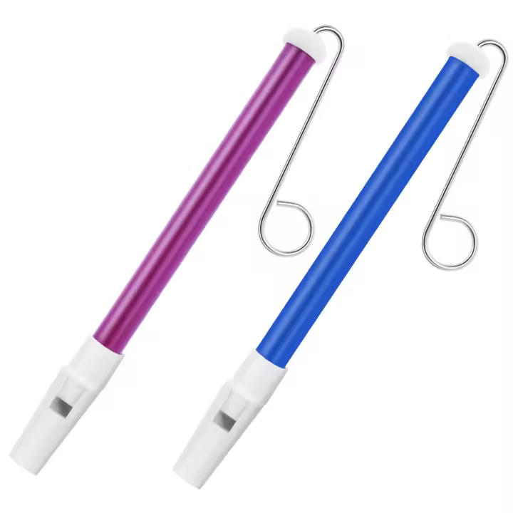 Slide flute musical instrument, 2 pieces plastic slide flute with stainless steel slide bar, professional musical instrument for beginners - 1