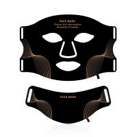 Máscara De Silicona LED Con Cuello 7 Colores Terapia De Luz Roja Fotón Infrarroja Flexibilidad Facial Máscara Reparación De Piel Sin Cable Usar - details 16