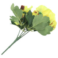 10 Cabezas De Margarita Artificial 26cm Bouquet Para Boda Fiesta Hogar Rama De Flores Artificiales Material COTON - details 62