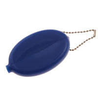 Pequeño Monedero Oval De PVC Colorido Con Cadena Hermoso Portador De Cambio Para Viajes Portátil Y Práctico - details 3