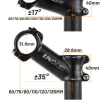 UNO MTB Manillar De Bicicleta Aluminio Ultraligero 7 17 35 Grados 31.8mm Longitudes Varias Desde 60 Hasta 130mm Para Road Bicycle - details 1
