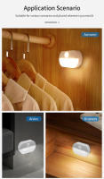 Lámpara LED De Sensor De Movimiento Recargable USB Con 3 Colores De Luz Magnética Para Decoración De Pared De Dormitorio Pasillo Armario Escalera - details 7