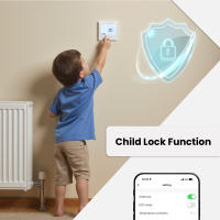 Termostato Inteligente MOES Tuya ZigBee Para Control De Temperatura De Habitación Compatible Con Alexa Y Google Home Para Calefacción De Suelo Y Calentadores De Gas - details 8