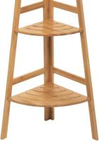 Estantería Esquinera de Bambú con 3 Niveles 103x31.9cm estantería multiuso para Baño, Sala de estudio, Dormitorio, Sala de estar - details 4