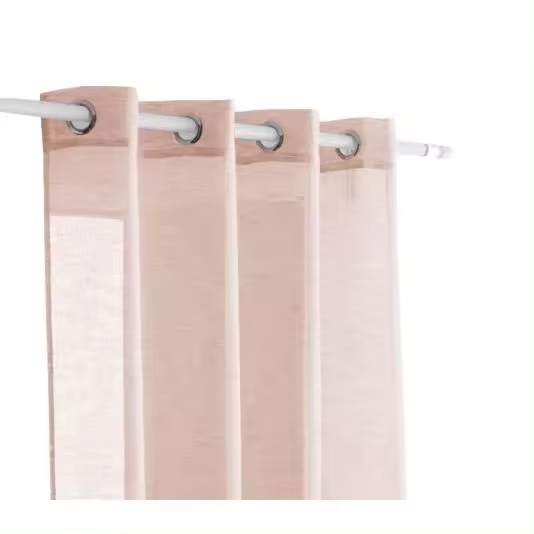Visillo Noelia rosa de tono rosa de la marca Antilo. Elegante y Sencillo - Ollaos para Fácil Colocación - 1