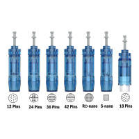 10PCS Tiras De Reemplazo Para Derma Pen Microneedling A9/A8S/M8S Con Agujas Nano De 12/18/24/36/42 Pins Para Sistema De Rociado De Derma - details 2