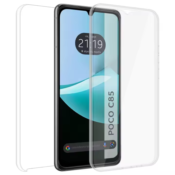 Funda Doble Transparente Pc + Tpu Full Body 360 para Xiaomi Poco C85 - 1