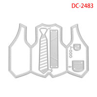 Cortadores De Metal Para Traje Gentleman Con Corbata Plantillas De Corte Para DIY Scrapbooking Compatible Con Papel Y Cartón - details 9