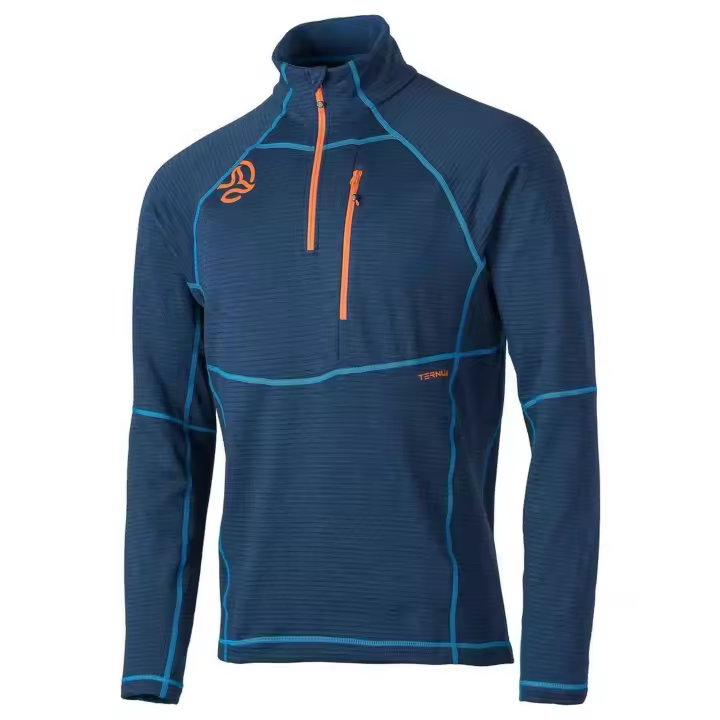 Camiseta de Manga Larga TERNUA Momhill 1/2 Zip para hombre en color azul - 1