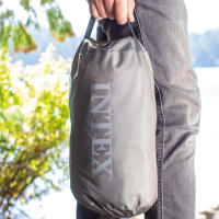 INTEX - Colchón inflable individual, camping Mat, 76x191x17 cm, construcción Fiber-tech, hinchador eléctrico incluido, fabricado con TPU reciclable, cama plegable inflable, colchón de aire - details 6