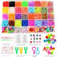 Kit De Manualidades Con 4300 Piezas De Bandas De Goma Vibrantes En 32 Colores Para Hacer Pulseras Únicas Pulseras Y Joyería - details 0