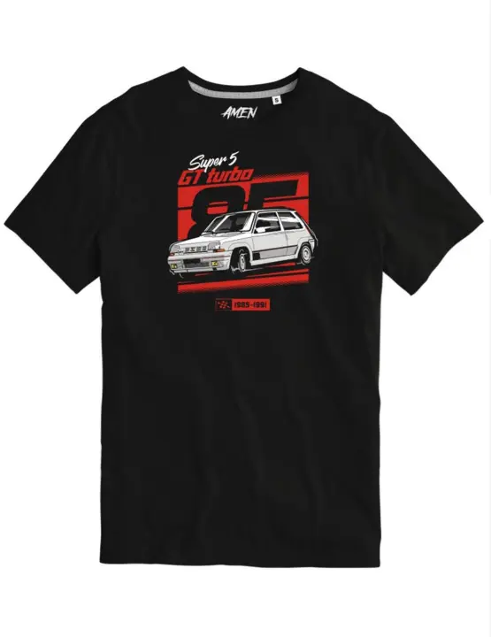 Camiseta A.M.E.N 'R5 Super Cinco' Negro Hombre - 1