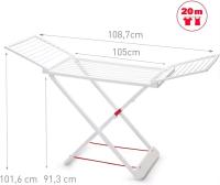 Plastic Forte Tendedero de Ropa con Alas, 20m Espacio Tendido X-Legs, 180 x 108 x 55 / 129 x 54 x 7,3 CM, Tendedero Plegable - Tendedero Extensible - Tendedero pack con ariel 19 capsula - details 2