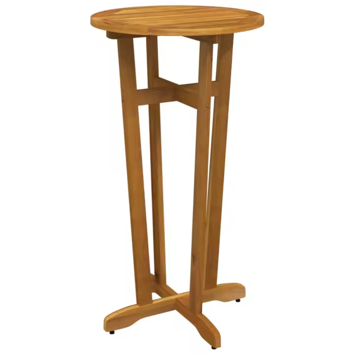 vidaXL Mesa alta de jardín madera maciza de acacia Ø60x105 cm - 1