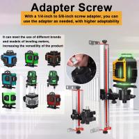 Nivel Láser Con Soporte De Montaje Estable De Aleación De Aluminio Adaptador De Tornillo De 1/4 Pulgada a 5/8 Pulgada Ajustable - details 3