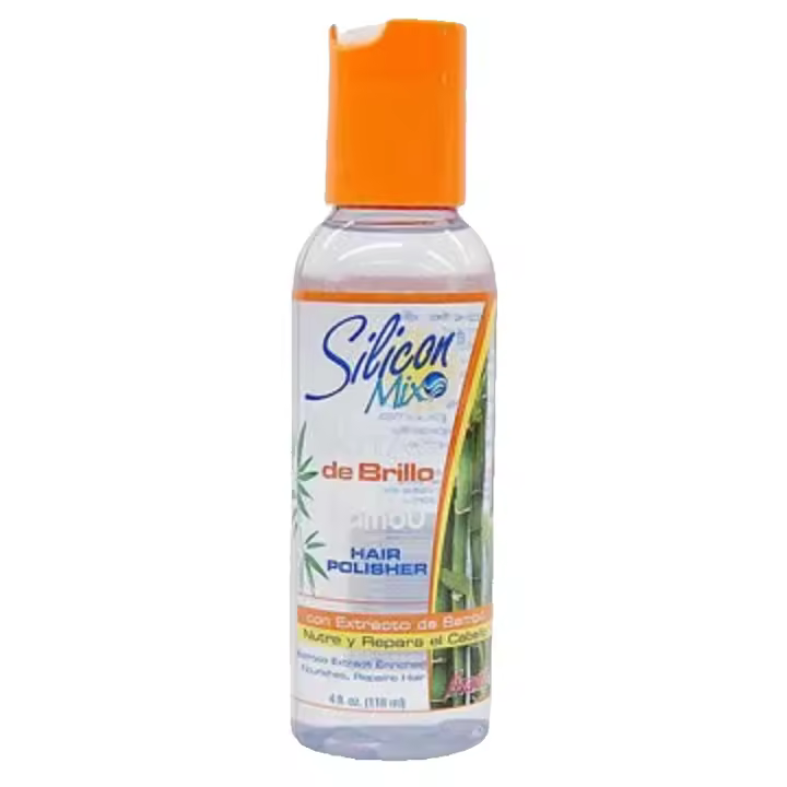 Bellas Extensiones- Silicon Mix Bambu Gotas de brillo 118ml/ Extracto de bambú enriquecido para regenerar y nutrir. Repara, suaviza, anti-frizz. Previene la rotura y las puntas abiertas. - 1