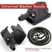 Juego De 7 Piezas De Braza De Limpiaparabrisas Frontal Con Boquilla De Lavado Ajustable En 4 Direcciones Y Válvula De Cheque Tube De 2m T Pieza Y Pieza Recta - details 3