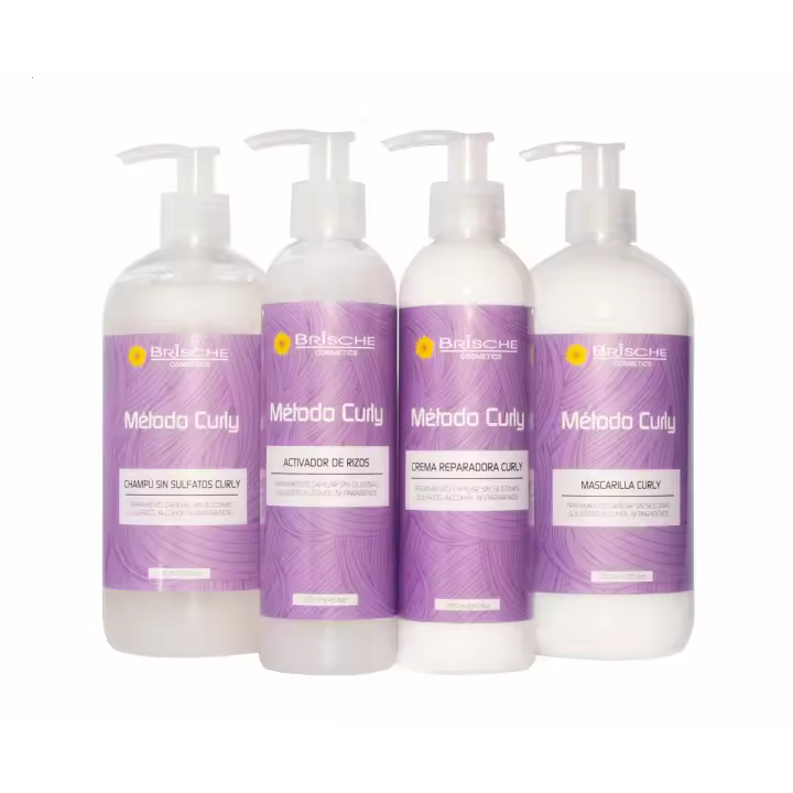 Brische Cosmetics Pack Curly 4 Piezas para Rizos - 1