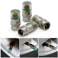 4Pcs Kit De Accesorios Para Coche Monitor De Presión De Neumáticos Valvula De Tornillo Con Sensor Indicador 36PSI 2.4 Bar Alerta Diagnóstico - details 0
