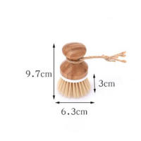 Cepillo De Limpieza Para Cocina Con Manija Larga De Bambú Cepillo De Lavado De Platos Suave Para Ollas Y Sartenes Antideslizantes Para Fregadero Y Estufa - details 11