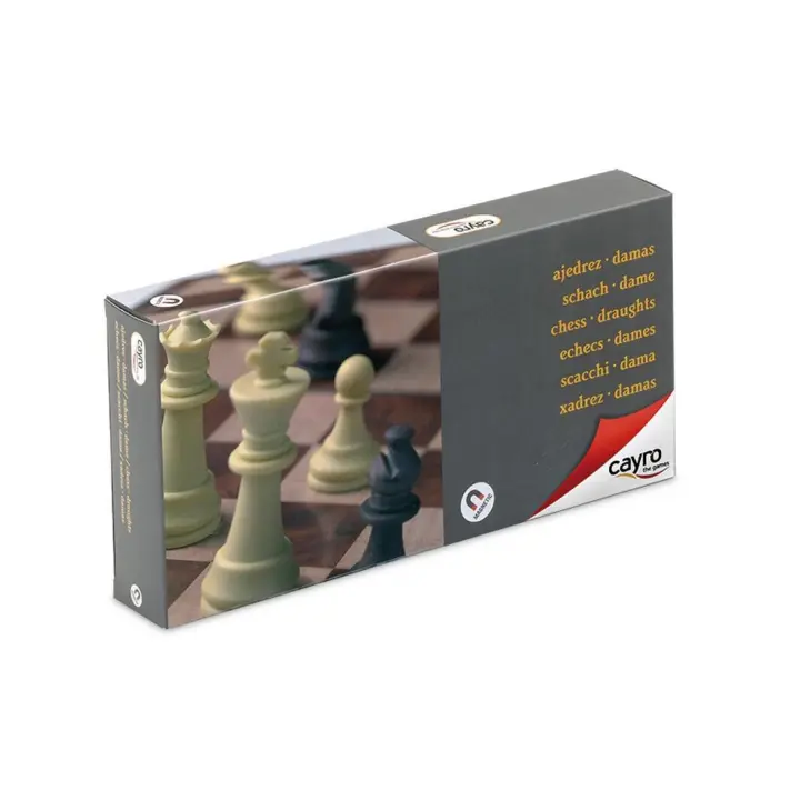 AJEDREZ - DAMAS MAGNETICO MEDIANO. Producto innovador y de gran calidad, diseñado para brindar una experiencia única. Perfecto para regalar o disfrutar personalmente. - 1