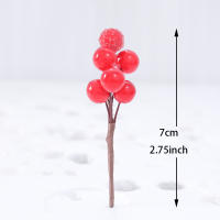 10PCS Flores Artificiales De Bayas Para Decoración De Navidad Arbol De Navidad Corona De Navidad DIY Accesorios De Scrapbooking - details 1