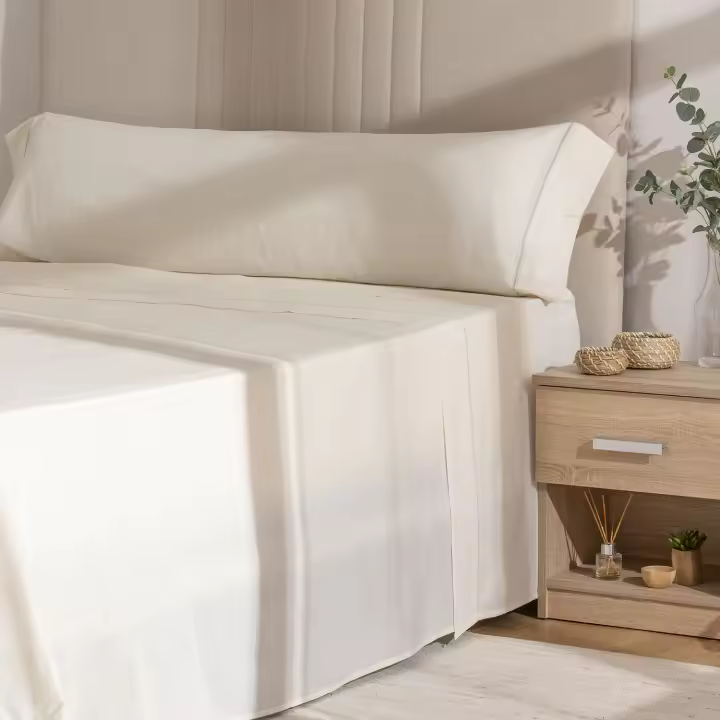 Llartextil Juego de Sábanas Agora Blanco Suavidad Insuperable - 1