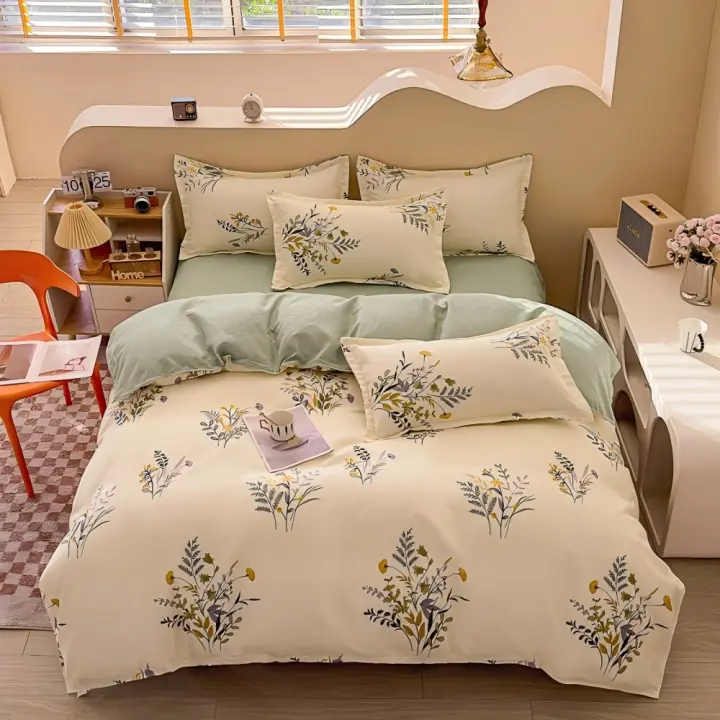 Juego de Funda Nórdica 4 Piezas de Algodón Alta Calidad Juego de Ropa de Cama- Dibujo Elegante - Varios Tamaños Disponibles - 1