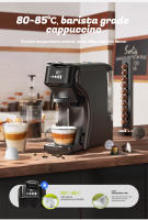 Cafetera de Cápsulas HiBREW H1B 6 en 1, Tanque de Agua de 600 ml, Extracción a 19 Bares de Presión, Modo Frío/Caliente, Indicador LED, para Cápsulas Kcup*/Nes*/DG*/Polvo de Espresso, Negro - details 3