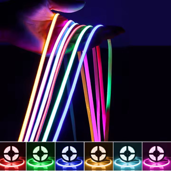Tira LED COB Super Delgada 5mm Alta Densidad Flexible Para Decoración De Habitaciones Y Luz De Fondo De TV 1m 2m 3m 4m 5m - 1