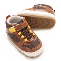 Zapatos Para Bebé 0-18 Meses Niño Y Niña Suéter De Cuero PU Suave Suela De Goma Antideslizante Zapatos Casuales Para Todoterreno - details 5