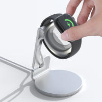 Soporte De Carga Para Reloj Apple Con Soporte De Aluminio Estación De Descanso Compatible Con Series 1 2 3 4 5 6 7 8 Ultra 9 SE 2/1 - details 5