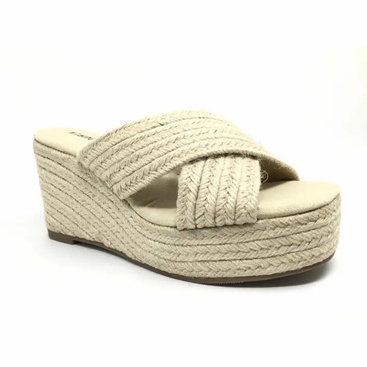 Gobbs VR-VRA-785 Sandalias de cuña para mujer negras en sintético 000018 - 1