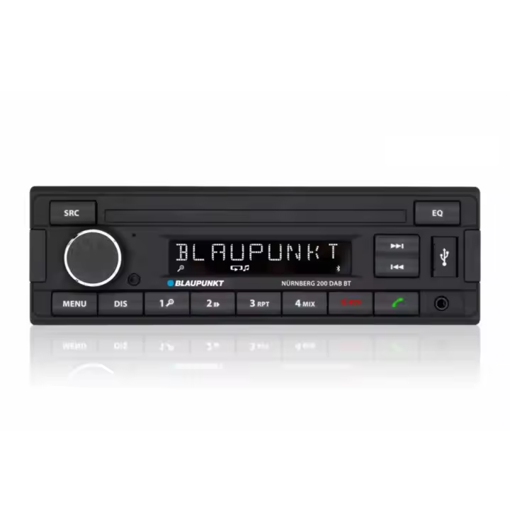 BLAUPUNKT NURNBERG 200 DAB BT  Autorradio 1DIN con sintonizador DAB+ y RDS, Bluetooth manos libres, entrada USB/AUX y 4 x 50 W. - 1
