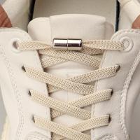 Par De Cordones Sin Nudo Para Zapatos Cierre De Capsa Lock Laces Elásticas Para Niños Y Adultos 0.6cm Planos Para Zapatillas - details 2