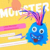 Juguete De Mofa Creativo Y Divertido Pequeño Monstruo Que Silba Juguetes Antiestrés Para Niños Juguete De Sonido De Agarre - details 6
