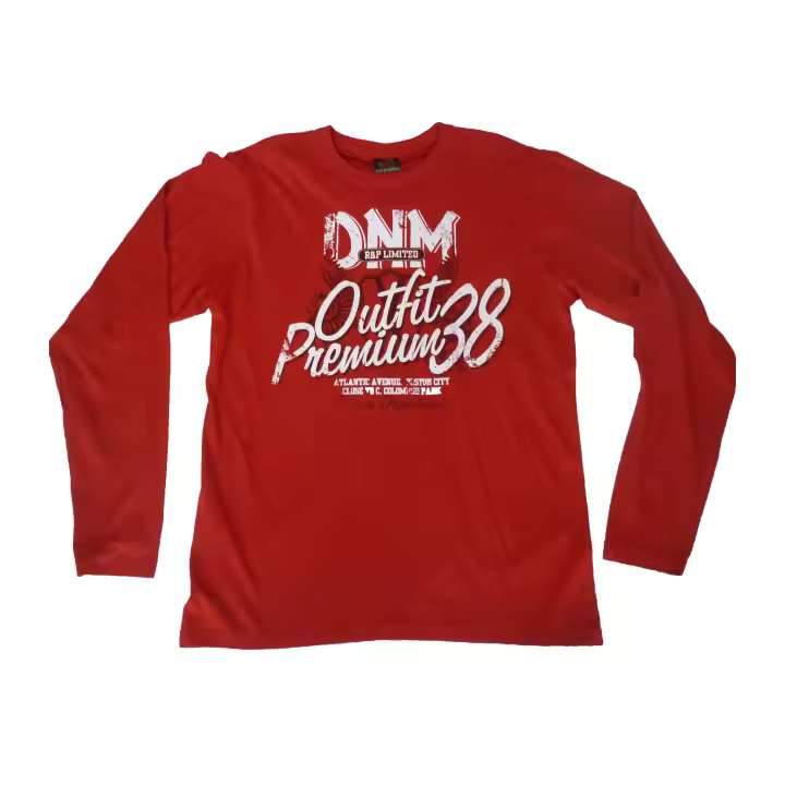 Camisetas Hombre Manga Larga Poleposition , Rojo  ,  M  XL 40 44 , Algodón ,Cuello redondo - 1