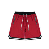 Shorts De Baloncesto Para Hombre Deporte Fitness Verano Malla Secado Rápido Pantalones Casuales Transpirables De Manga Corta - details 7