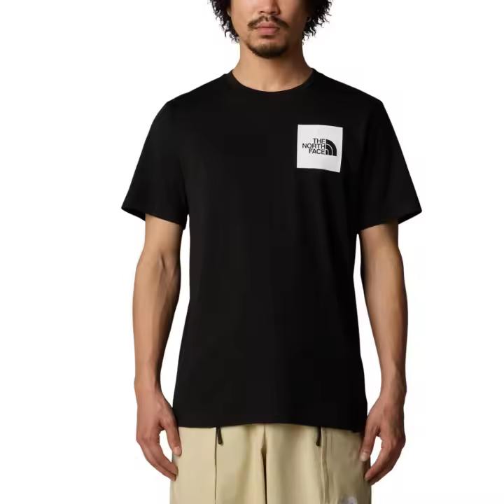 M S/S FINE TEE TNF BLACK - 1