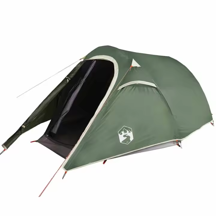 vidaXL Tienda de campaña túnel para 2 personas impermeable verde - 1