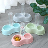 Tazón Automático Para Gatos Con Dispensador De Agua Y Alimento Elevado Para Perros Y Gatos Tazón Doble Para Mascotas Material Plástico Forma Redonda - details 6
