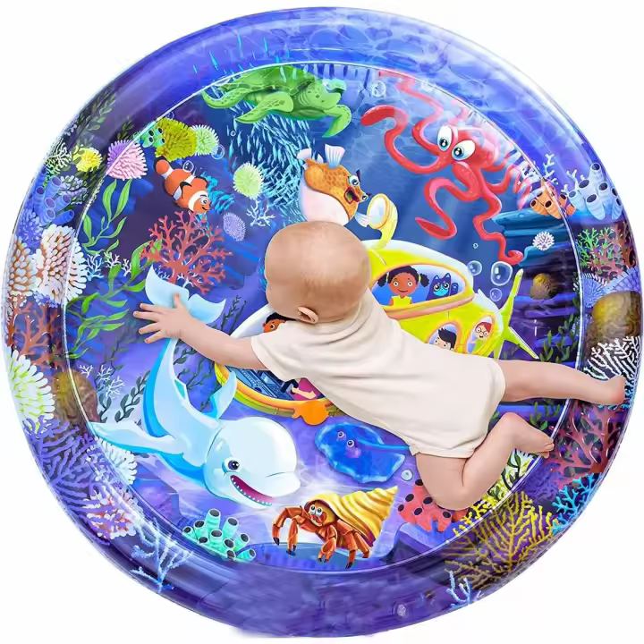 Juguetes Educativos Para Bebés Matriz De Juego Inflable De Agua Para Niños Y Niñas Regalo De Cumpleaños Actividad Divertida Para Tiempo En Pecho 0-6 Años - 1