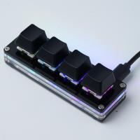 Macro teclado personalizado 4 clave RGB copia pegar corto para Photoshop Gaming Teclado mecánico mini macrobad - details 10