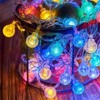 Luces De Bolitas De Burbuja Fairy 1pc 10/20/30/40LED Para Camping Fiesta Courtyard Jardín Potenciado Por Batería - details 7