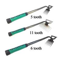 Shovel Rastrillo De Jardín 2-en-1 Con 5/6/11 Dientes Herramienta Manual Para Rañadura Y Jardinería Desbrozadora De Tierra - details 5