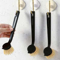 Cepillo De Limpieza Para Ollas Y Platos Con Mango Largo Sin Aceite 1 Pieza Herramienta De Limpieza De Cocina Para Panes - details 1
