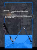 Palo De Camuflaje Ultraligero Plegable Con Absorción De Choque Para Senderismo Montañismo Camping Viajes Y Excursiones Al Aire Libre - details 2