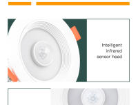 Lámpara Spot LED Inteligente Con Sensor De Movimiento PIR 5W 10W 15W 20W Para Entrada Pasillo Sala De Estar Escalera Almacén Luz De Techo Para Hogar Moderno - details 15